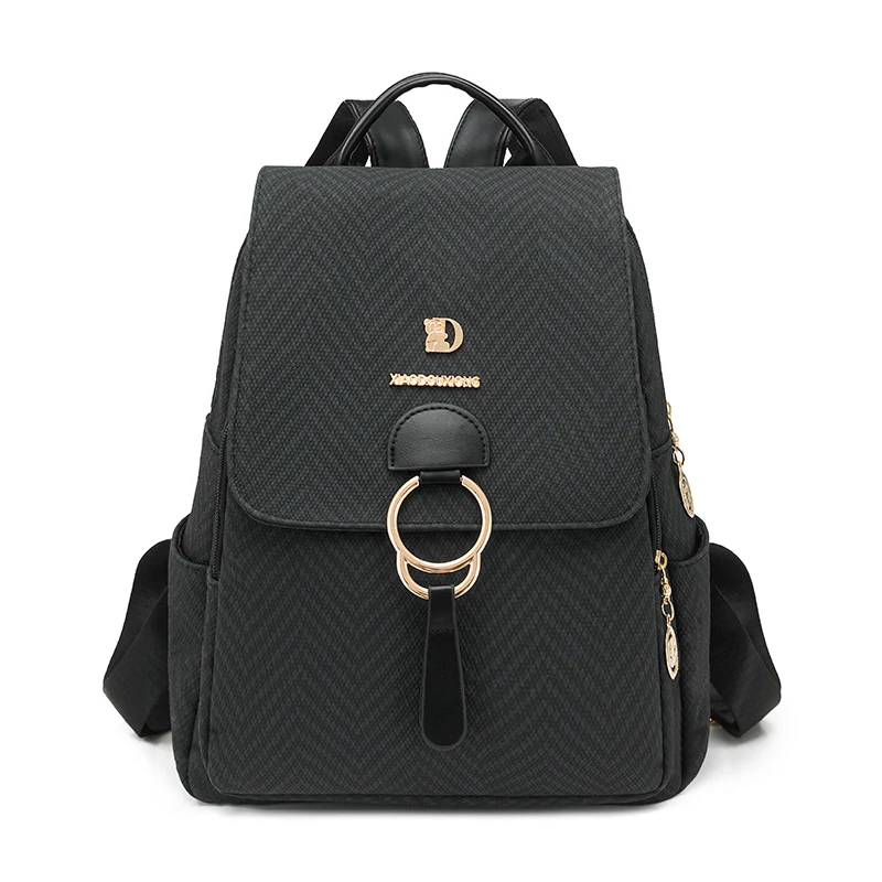 Multi-Kompartiment Fischgrät Fashion Rucksack Karnz