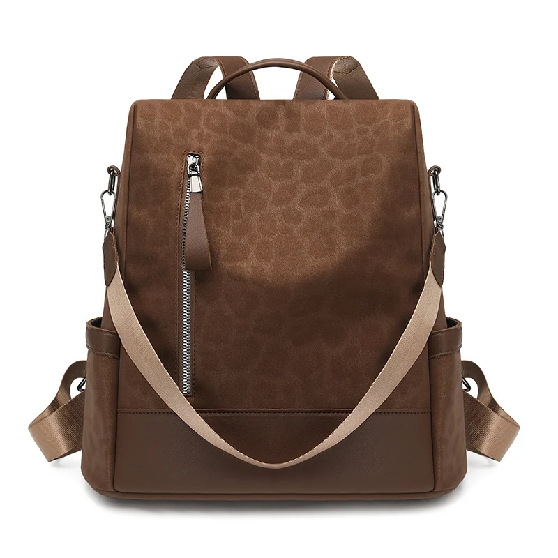 Chic Leopard-Print Rucksack Karnz
