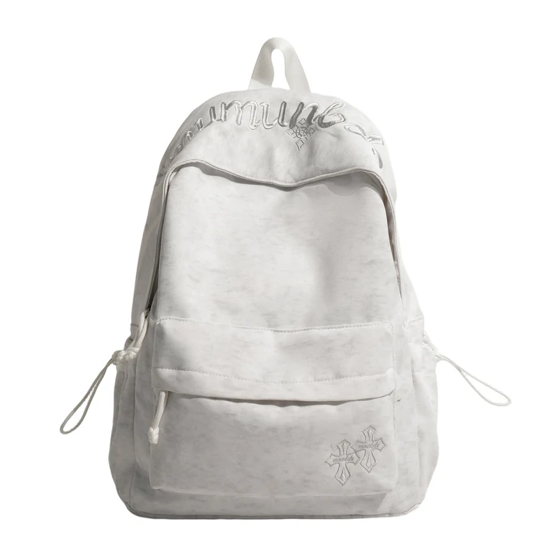 Lässiger bestickter Kordelzug-Rucksack Karnz