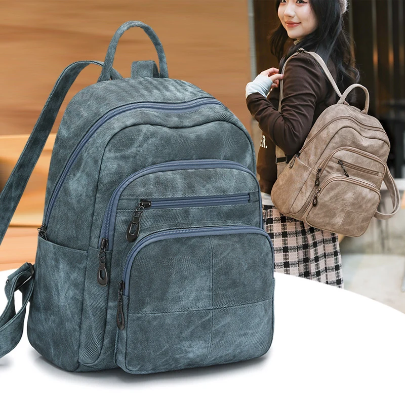 Vintage Leder Rucksack Karnz