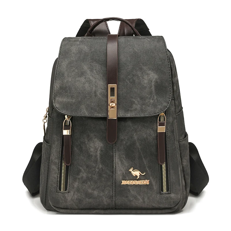 Vintage-Canvas-Reise-Rucksack Karnz