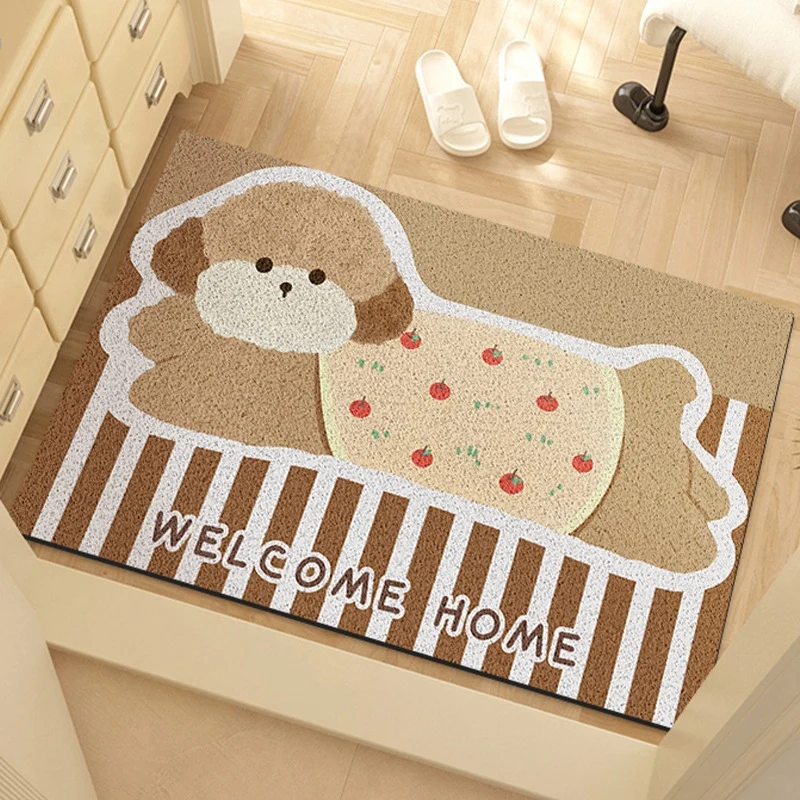 Cute Dog-Themed Welcome Mat
