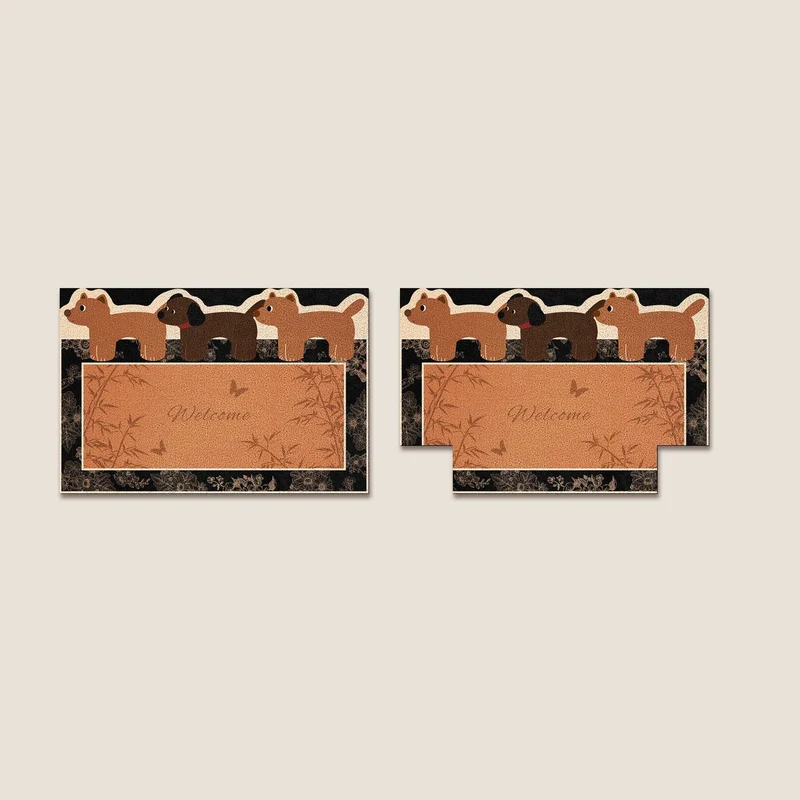 Cute Bear-Themed Welcome Mat