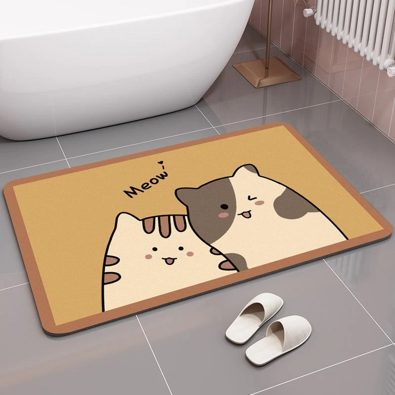 Cute Bear-Themed Bath Mat