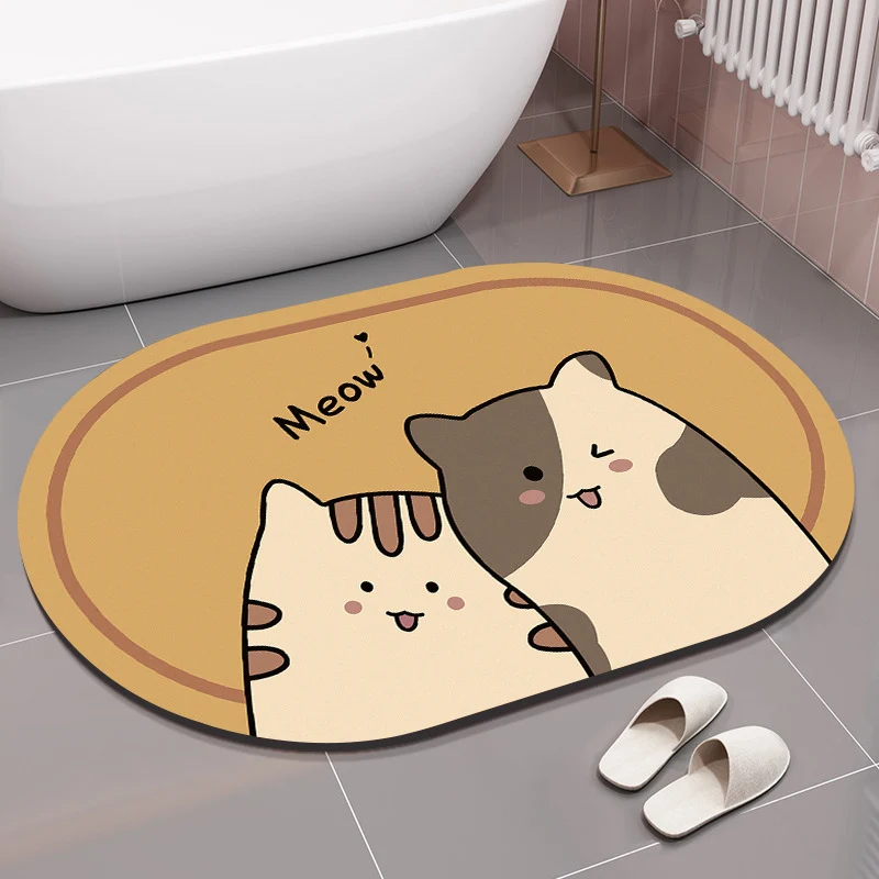 Cute Bear-Themed Bath Mat