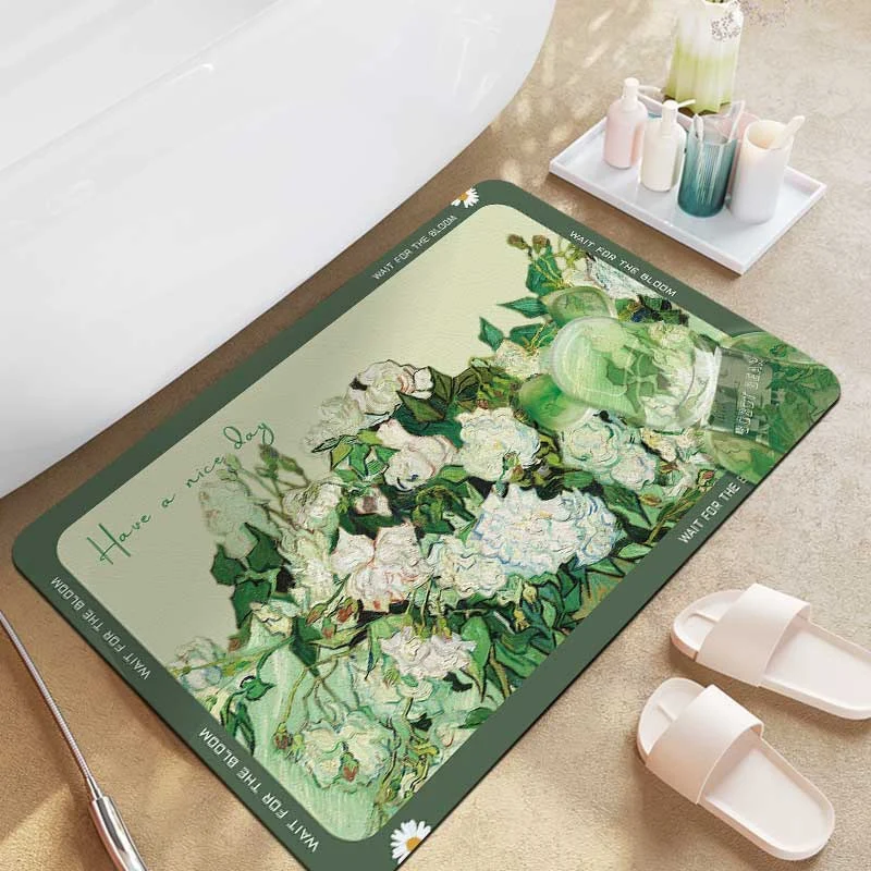 Artistic Shower Floor Mat