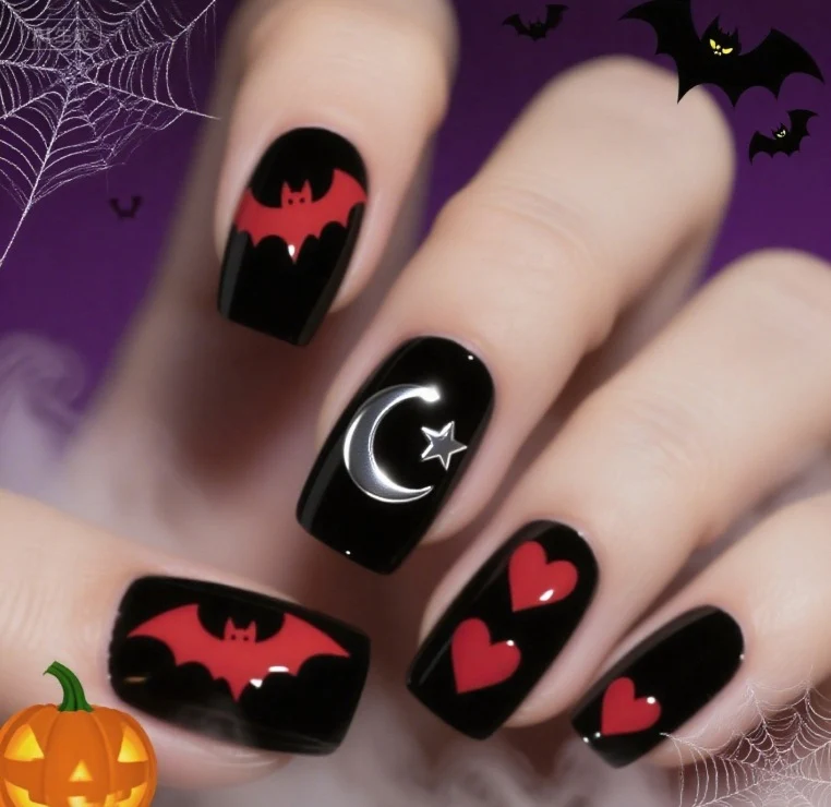 Halloween-Themed Nail Art Design Stornfield