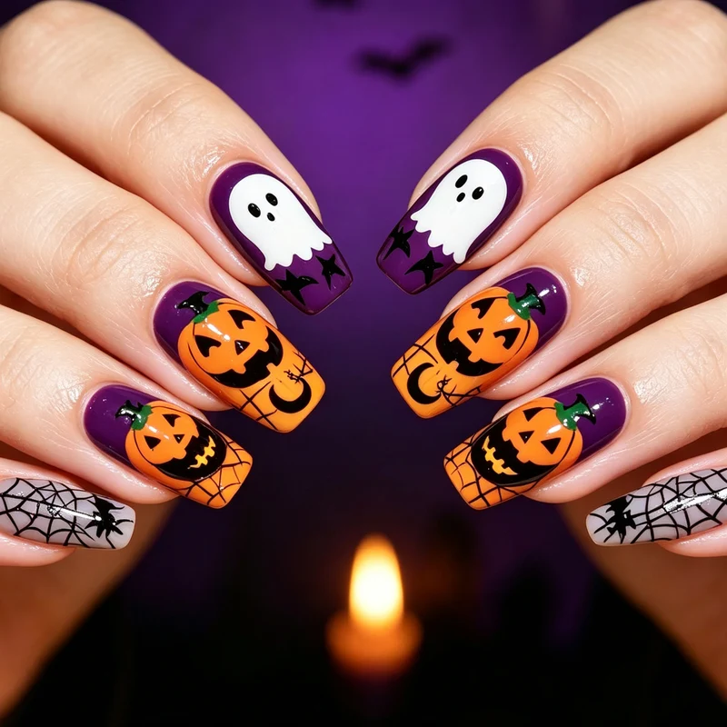 Halloween Themed Nail Art Stornfield