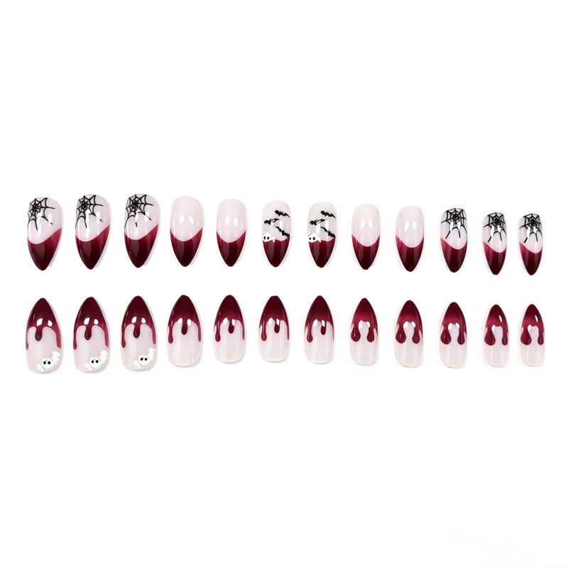 Halloween-Themed Long Coffin Nail Art Stornfield