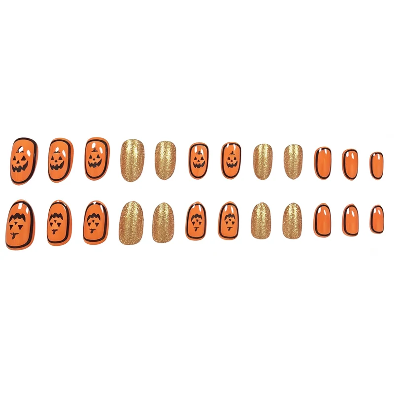 Halloween-Themed Glittering Nail Art Set Stornfield