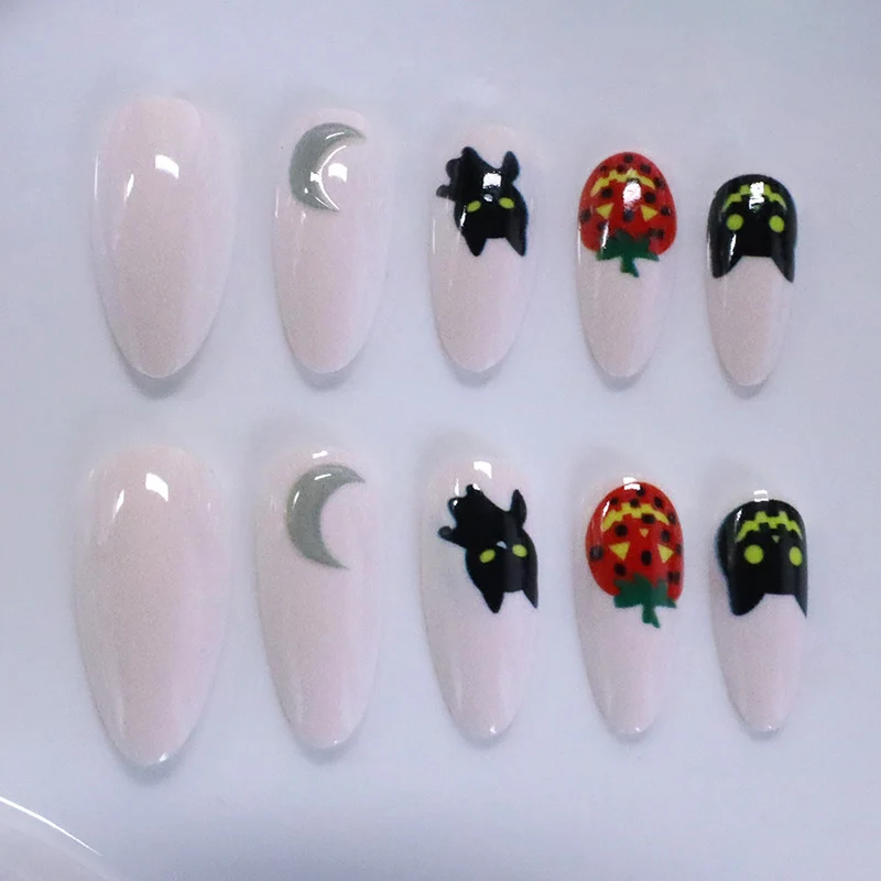 Halloween-Themed Decorative Nail Art Enhancements Stornfield
