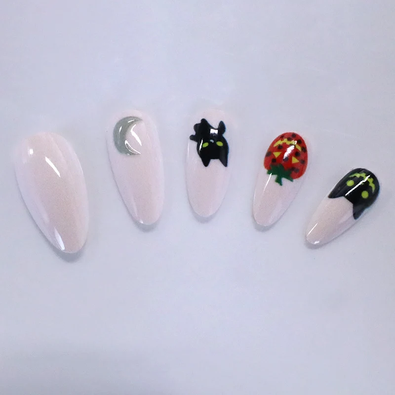 Halloween-Themed Decorative Nail Art Enhancements Stornfield
