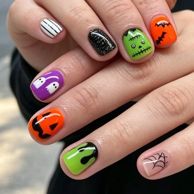 Halloween-Themed Decorative Nail Art Stornfield