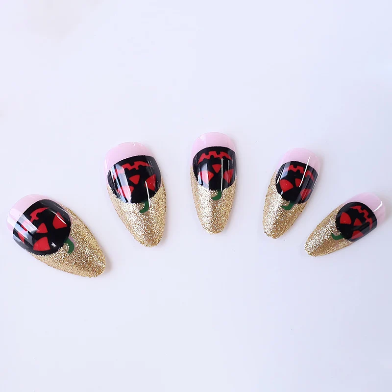 Halloween-Themed Acrylic Nail Art Set Stornfield