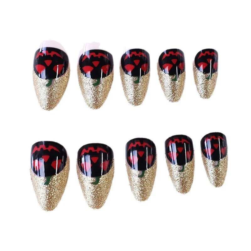 Halloween-Themed Acrylic Nail Art Set Stornfield
