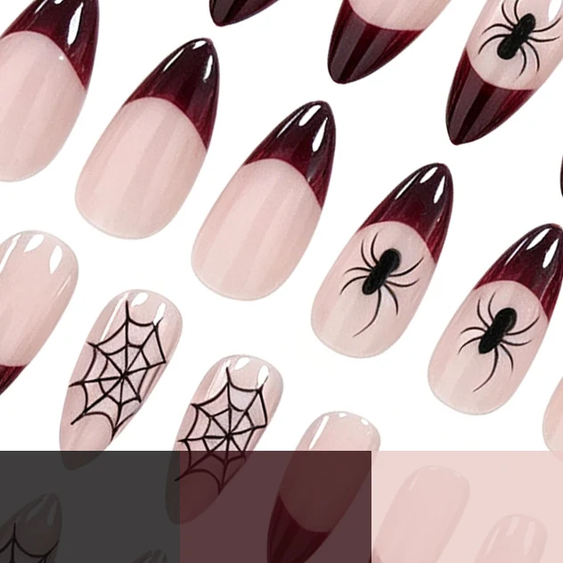 Halloween Pumpkin and Spider Nail Art Stornfield