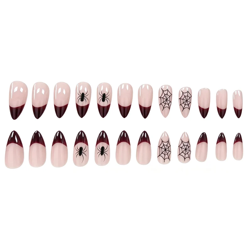 Halloween Pumpkin and Spider Nail Art Stornfield