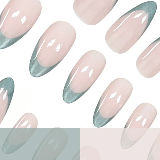 Gradient Glitter French Tip Nail Enhancements Stornfield
