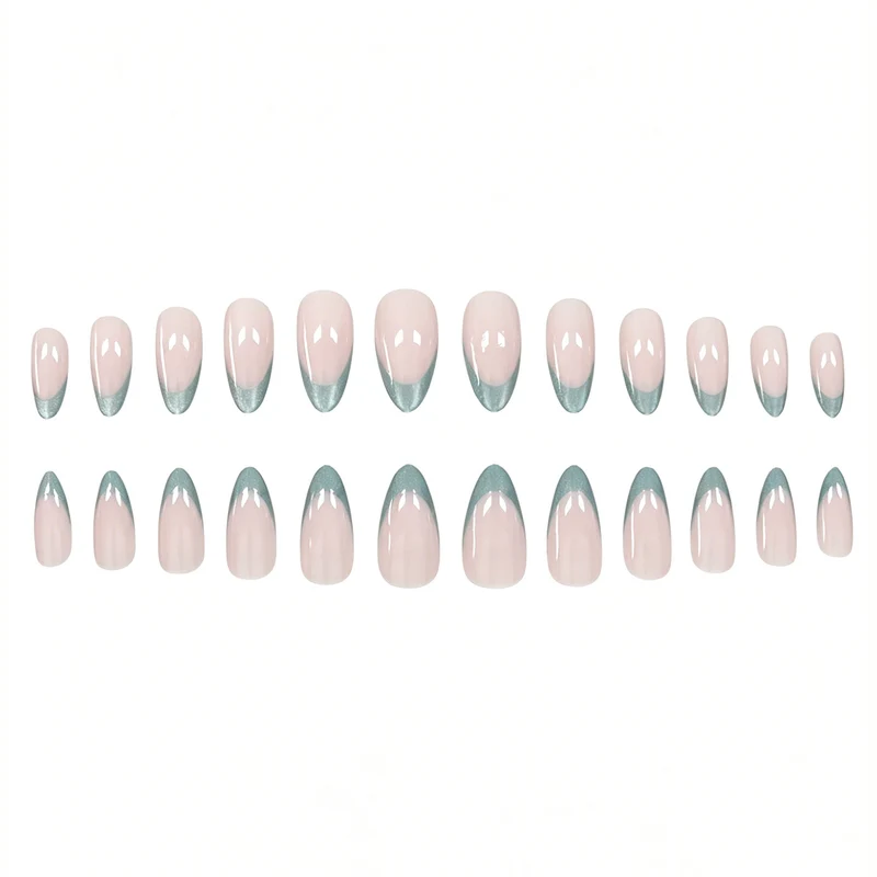 Gradient Glitter French Tip Nail Enhancements Stornfield