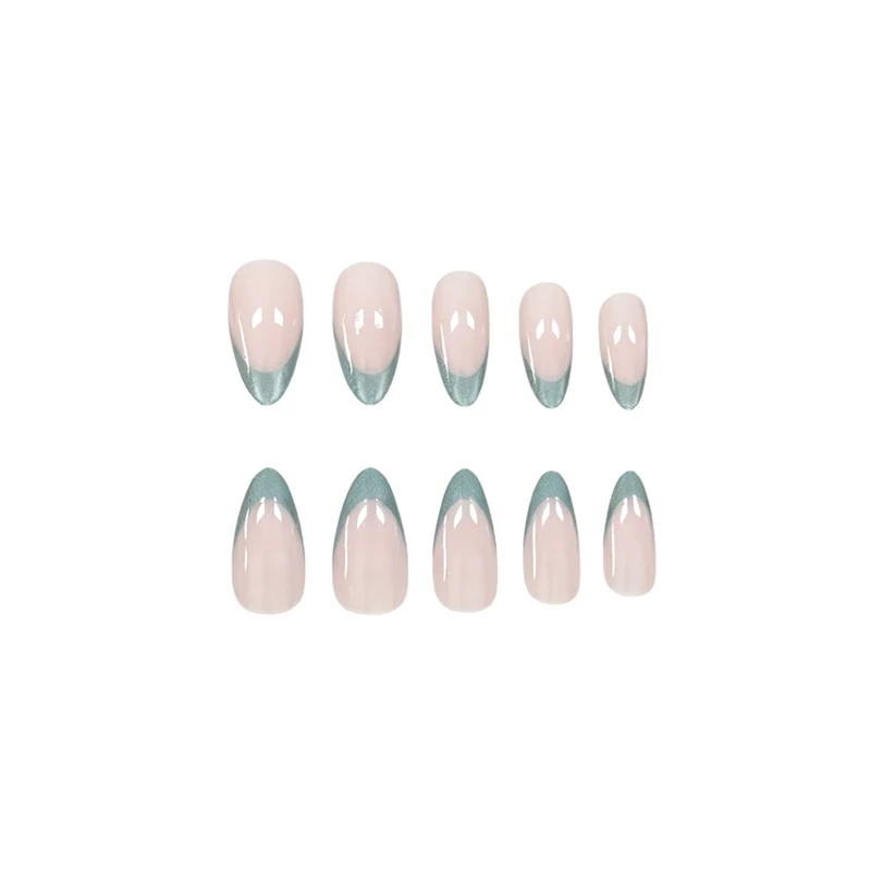 Gradient Glitter French Tip Nail Enhancements Stornfield