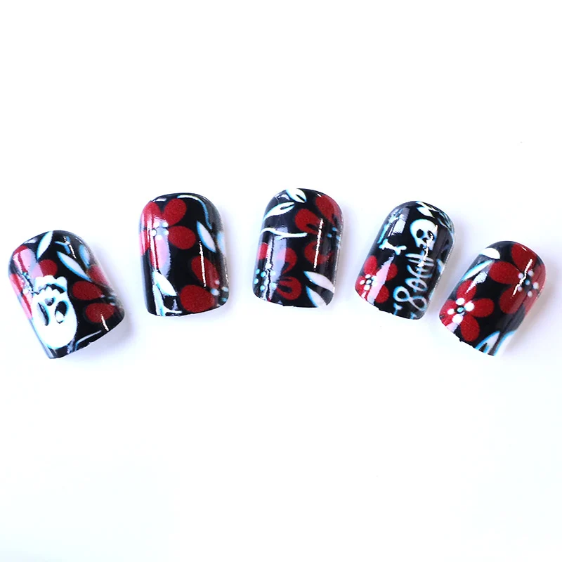 Gothic Themed Nail Art Enhancements Stornfield