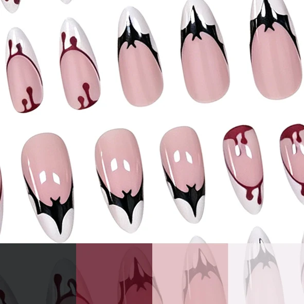 Gothic Halloween-Themed Nail Art Enhancements Stornfield