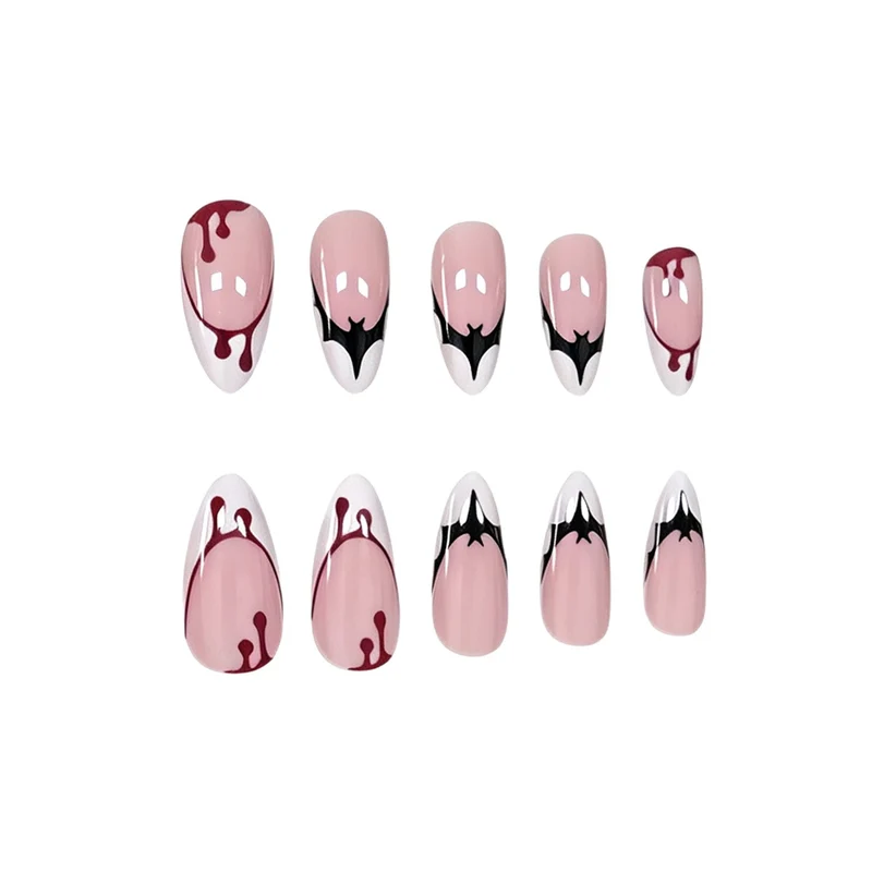 Gothic Halloween-Themed Nail Art Enhancements Stornfield