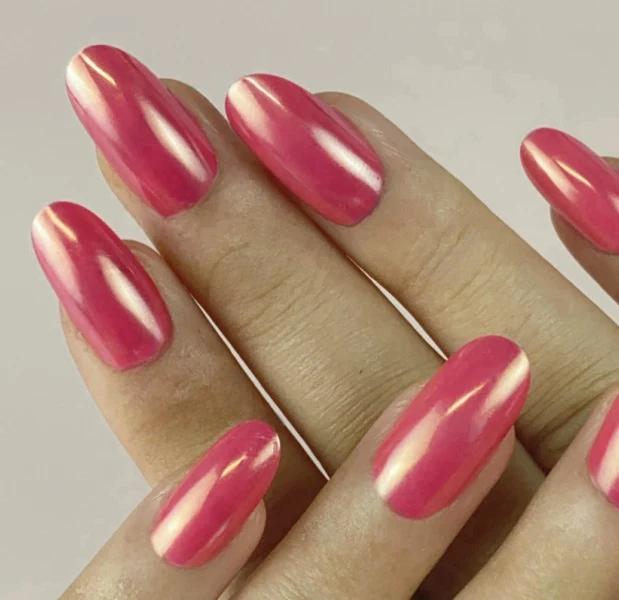Premium Glossy Almond-Shaped Nail Art Extensions Stornfield