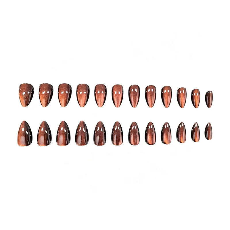 Premium Glossy Almond-Shaped Nail Art Stornfield