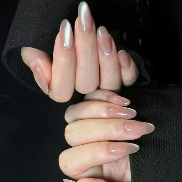 Premium Glossy Almond Shape Nail Extensions Stornfield