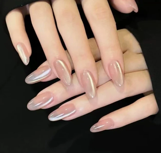 Premium Glossy Almond Shape Nail Extensions Stornfield