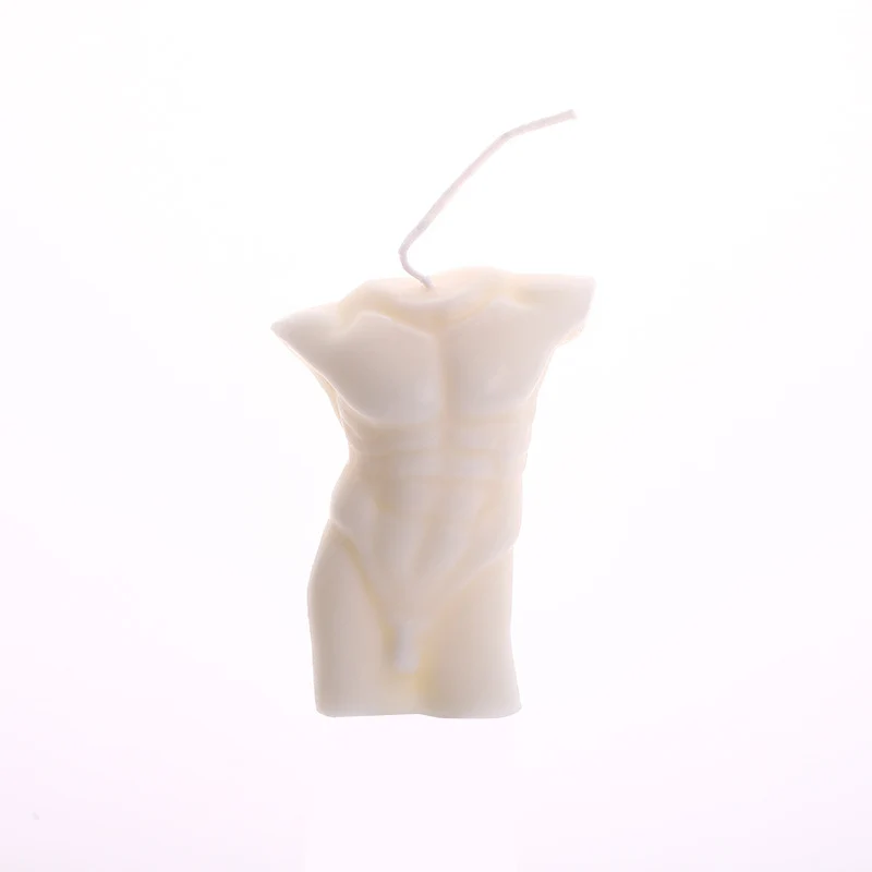 Skulpturaler weiblicher Torso Duftsojawachskerze