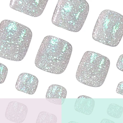 Premium Glittery Pedicure Nail Art Stornfield