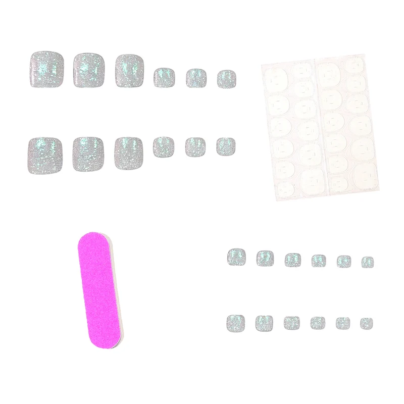 Premium Glittery Pedicure Nail Art Stornfield