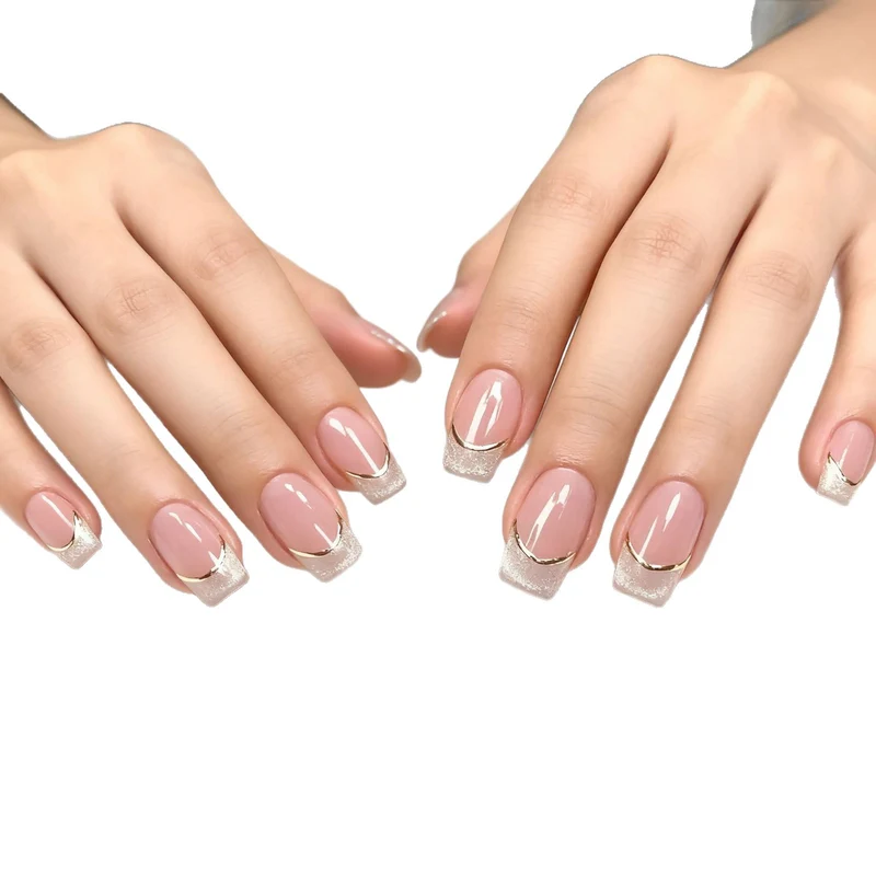 Premium French Tip Nail Art Extensions Stornfield