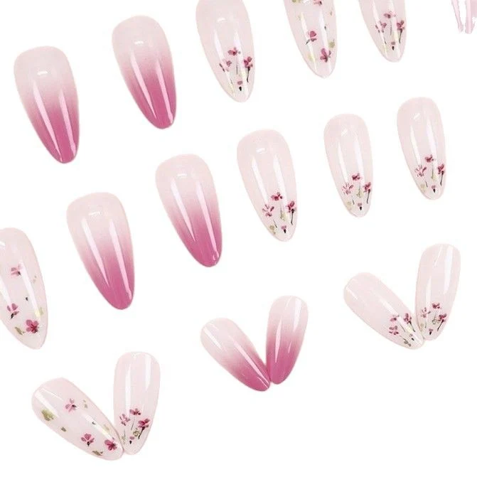 Premium Floral Acrylic Nail Enhancements Stornfield