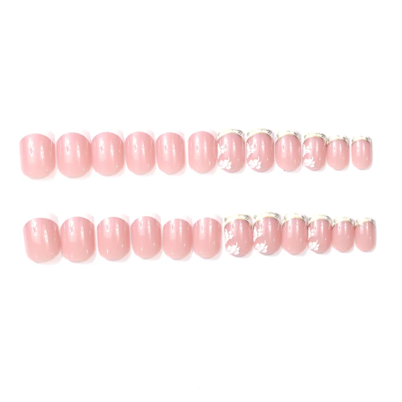 Premium Elegant French Tip Acrylic Nail Enhancements Stornfield