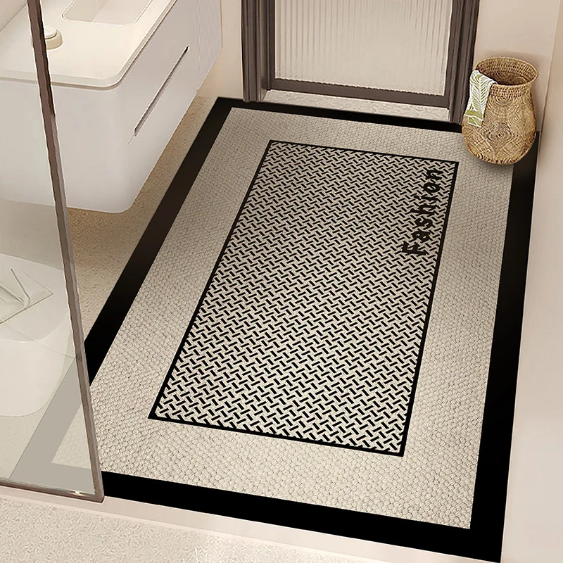 Non-Slip Geometric Bath Mat