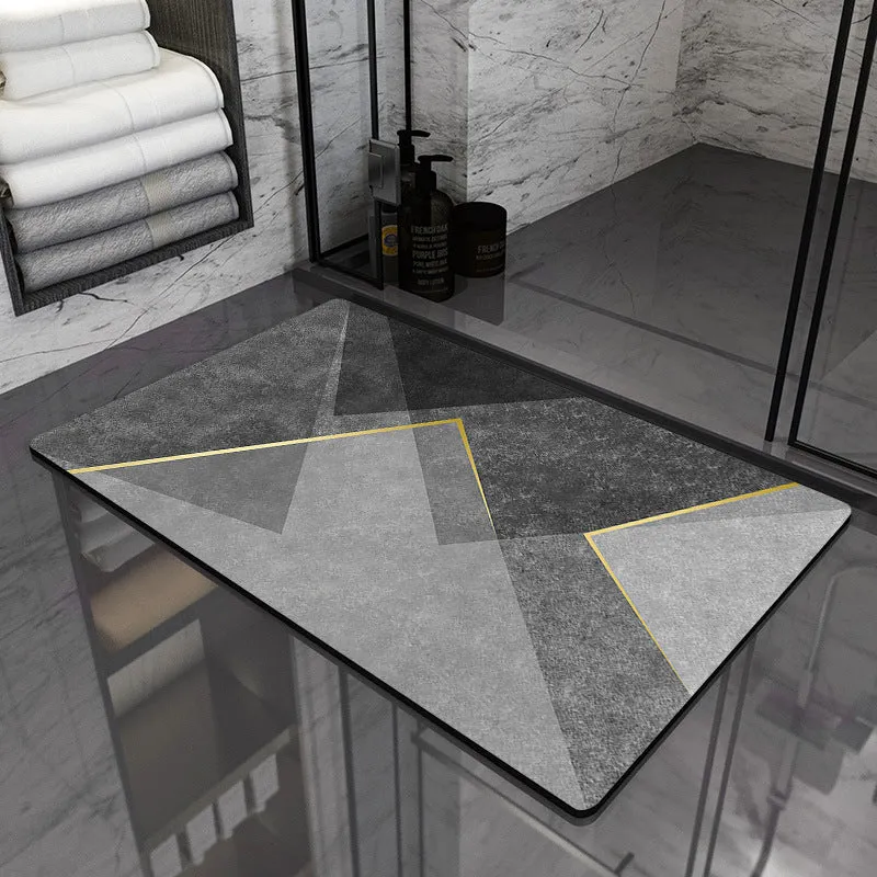 Modern Geometric Bathroom Mat
