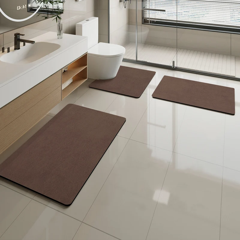 Soft Marble Pattern Bath Mat