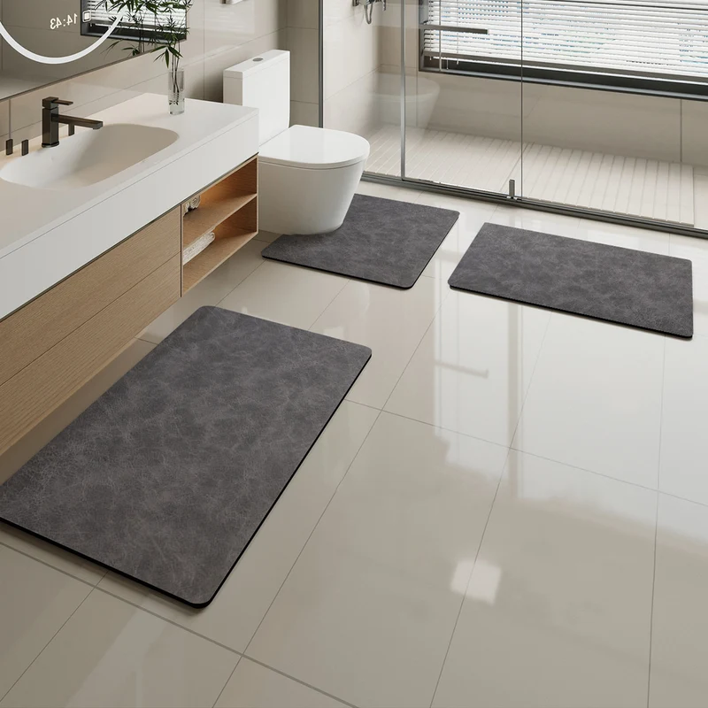 Soft Marble Pattern Bath Mat