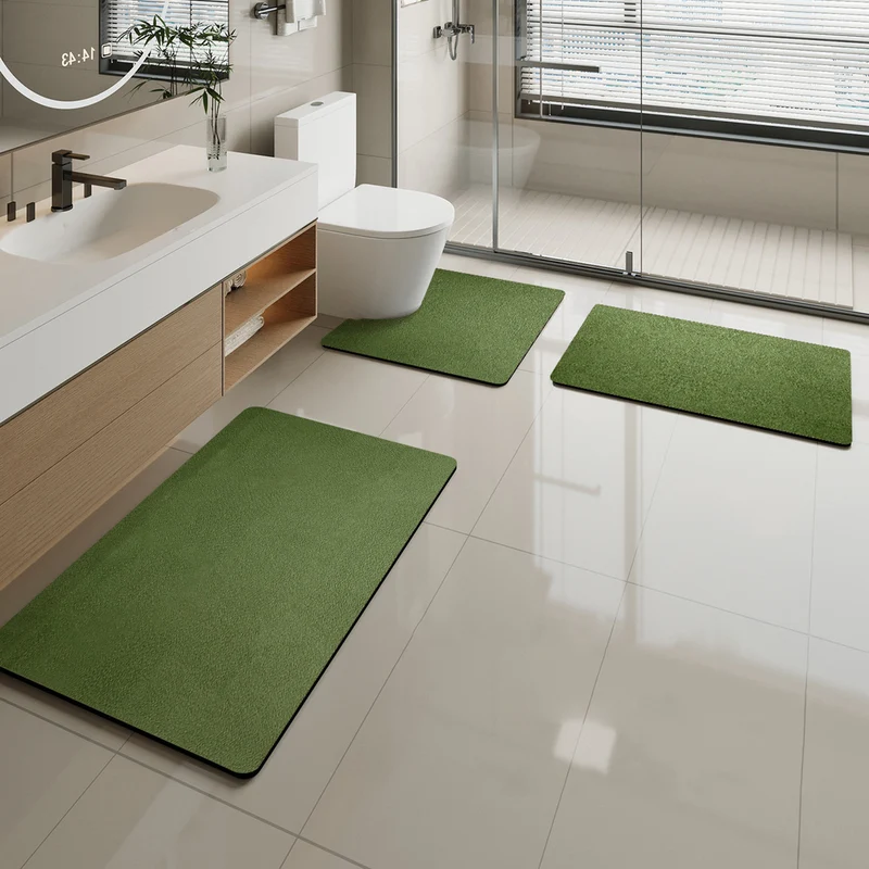 Soft Marble Pattern Bath Mat