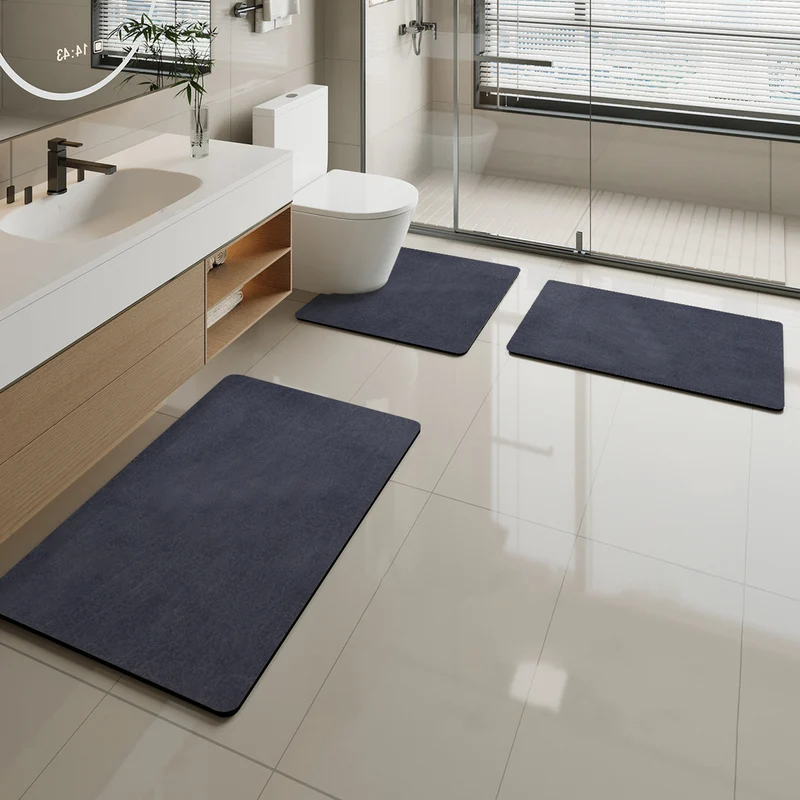 Soft Marble Pattern Bath Mat