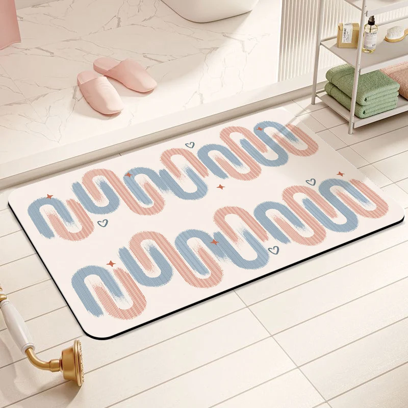 Playful Dog-Themed Bath Mat