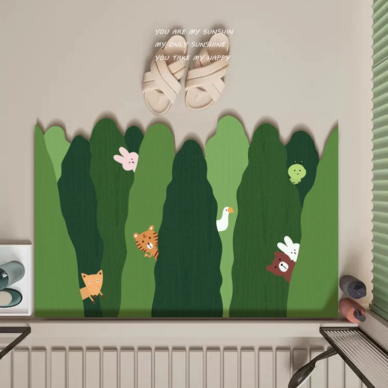 Playful Animal-Themed Bath Mat