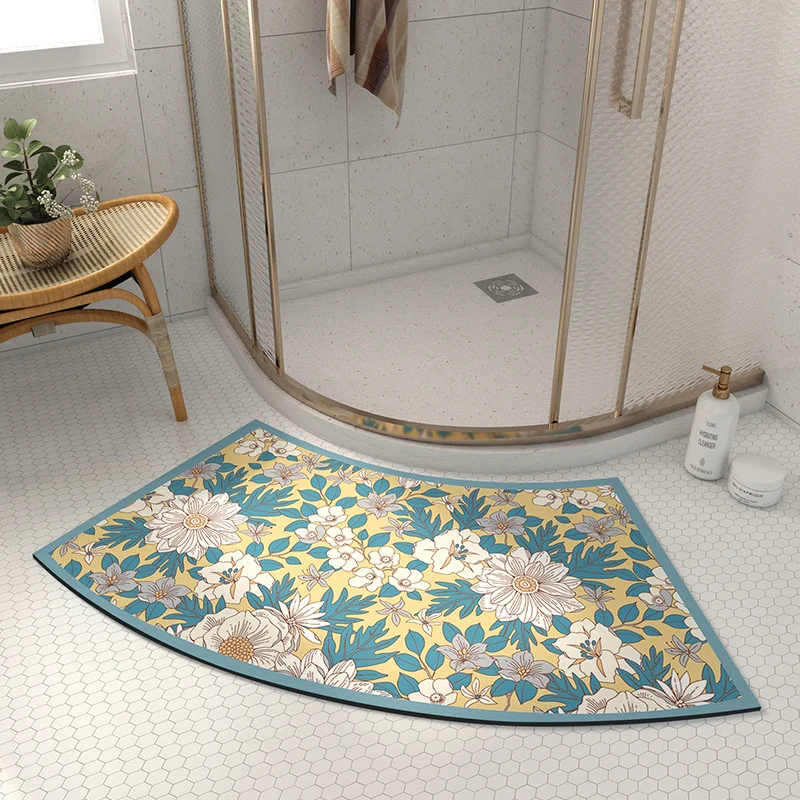 Artistic Floral Shower Mat
