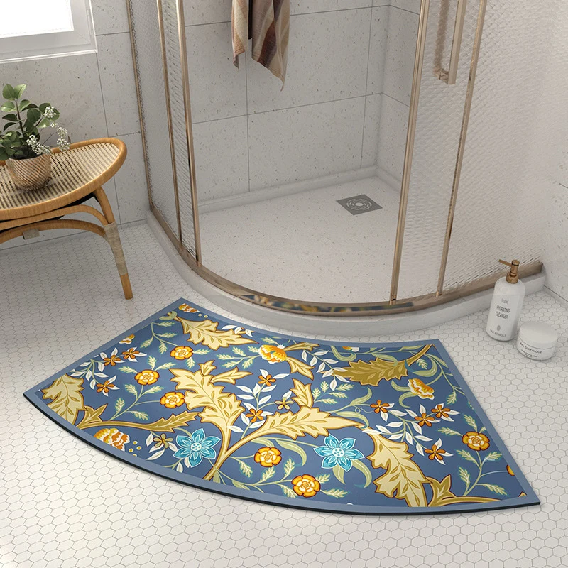 Artistic Floral Shower Mat