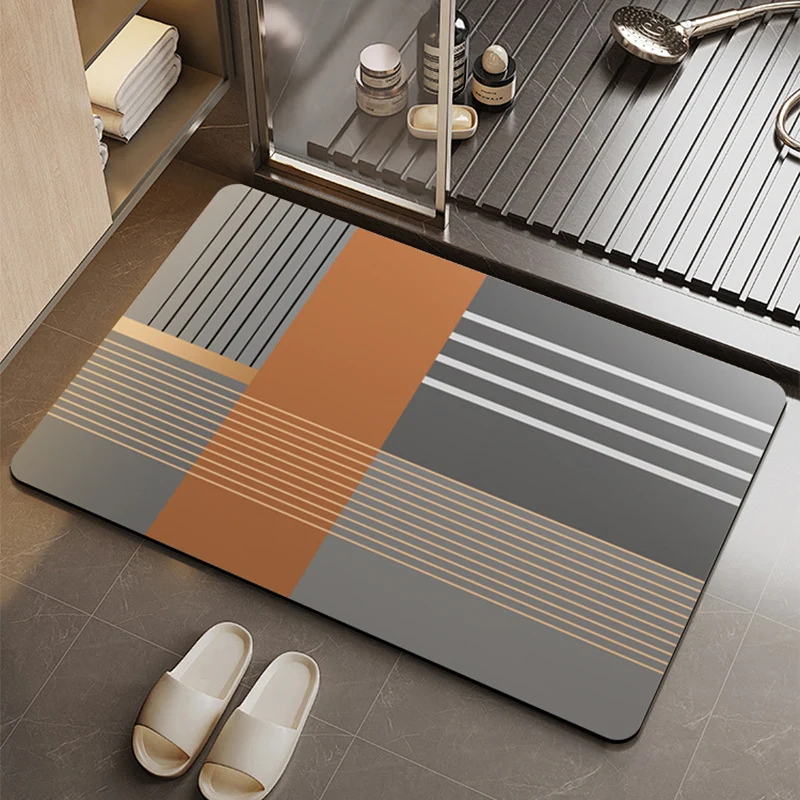 Abstract Geometric Pattern Bath Mat