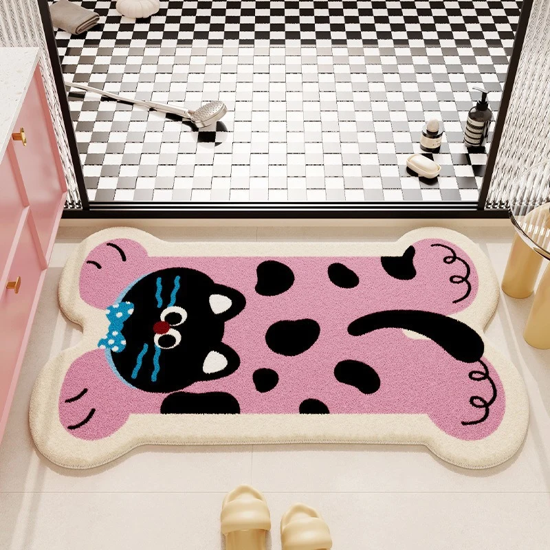 Soft Striped Bathroom Mat