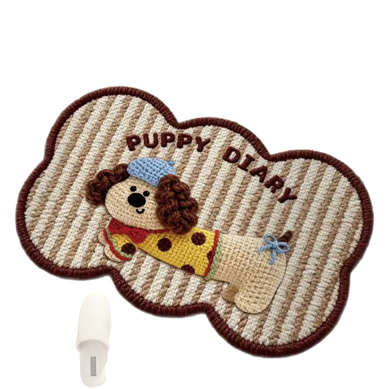 Playful Dog-Themed Area Mat